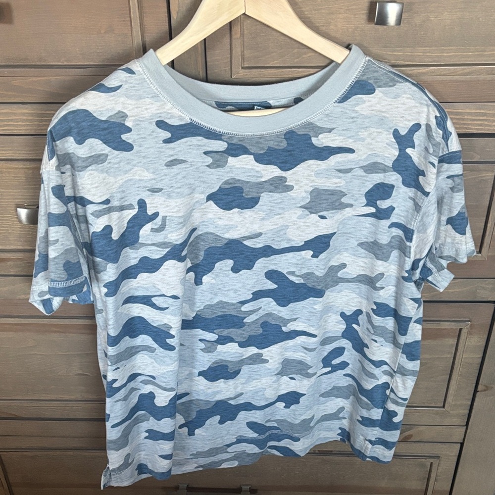 Gray and Blue Camo T-Shirt